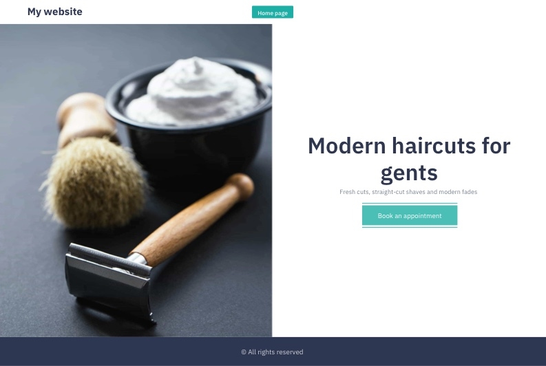 Website builder template screenshot 1