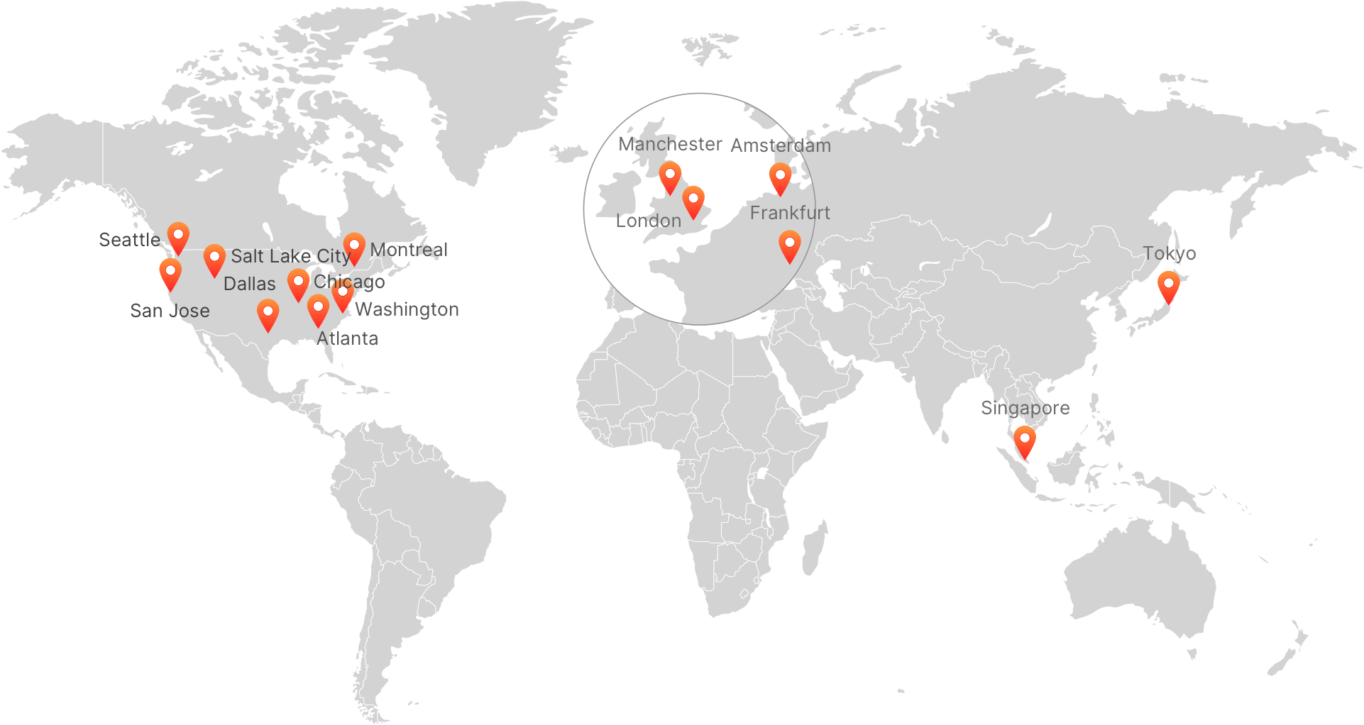 Data Centres Map